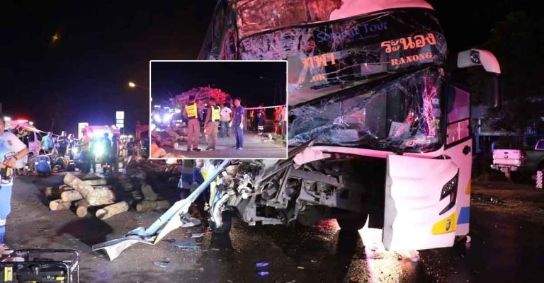 Tragic Chumphon Bus Crash Leaves 28 Dead or Injured