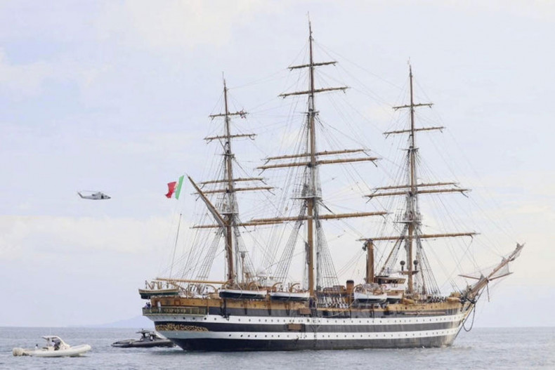 Italian Naval Ship Amerigo Vespucci Docks in Phuket, Showcasing Italian Heritage
